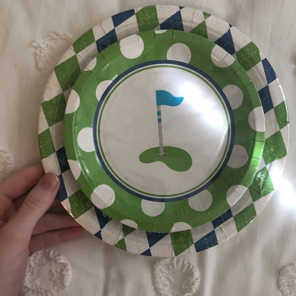 𝅺ORIENTAL Trading Golf Plates
